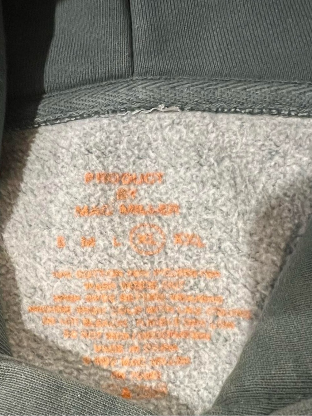 MAC MILLER XL Green Hoodie - Picture 2 of 4